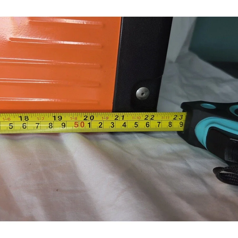 Harley-Davidson Orange and Black 22-Inch Metal & Plastic Toolbox W/ Tray HDDX-22